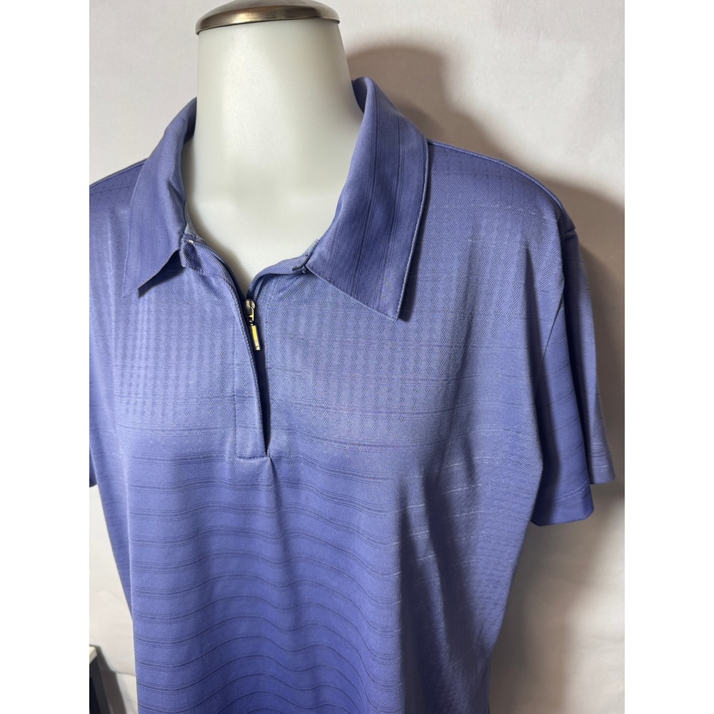 Men's Nike Golf Short Sleeve Collarerd Polo Shirt Athletic Purple DriFit Size XL